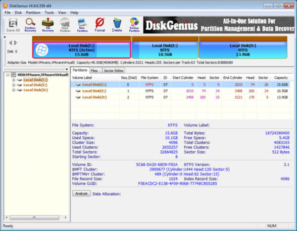 DiskGenius 5.4.6 - Image 2