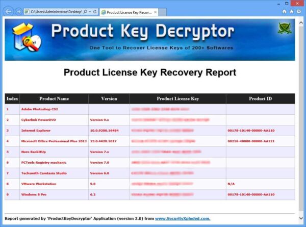 Product Key Decryptor 5.1 - Image 3